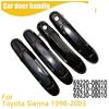 Наружная ручка двери передняя задняя левая правая для Toyota Sienna 1998-2003 69220-08010 69210-08010 69230-08010