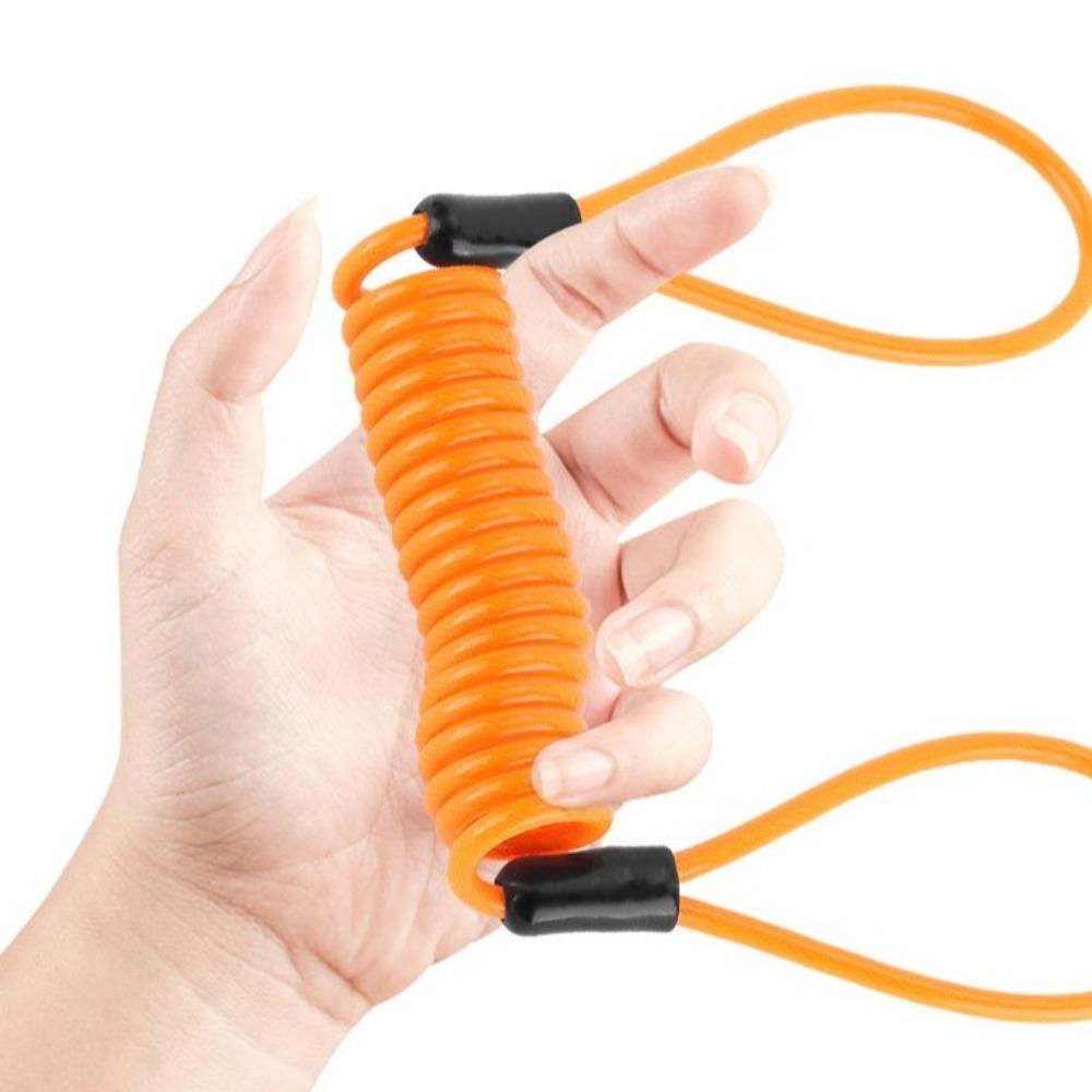 Anti-lost Bike Spring Reminder Cable Metal Disc Brake Lock Rope Universal