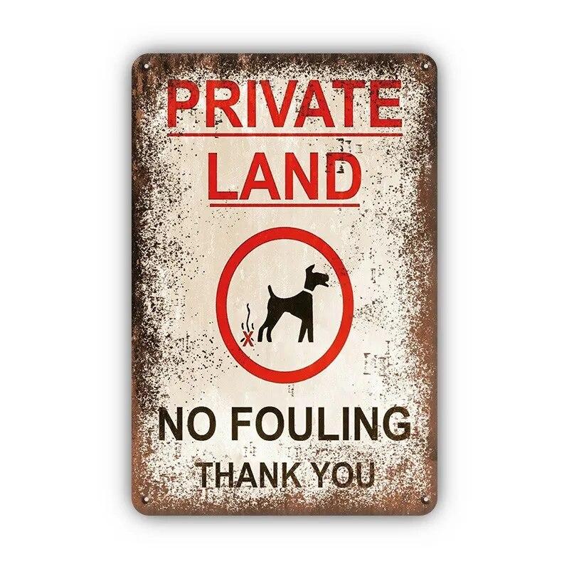 Warning Danger Poster Metal Decor Beware Of The Dog Cat Vintage Tin Sign No Trespassing Farmhouse Wall Decor Family Doorplate