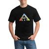 Мужские футболки LQSSA Ark Survival Evolved с коротким рукавом, хлопковые, с круглым вырезом, спортивные, мужская майка для тренировок, топ для мужчин