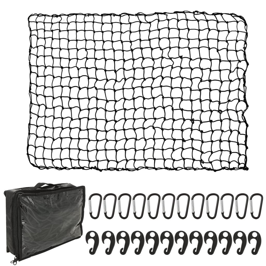 RILIHII Cargo Net, 47.2 X 70.9 Inches (120 X 180 Cm), For Cars, Luggage