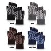 Thick Knitted Fingerless Gloves Elastic Driving Gloves Fashion Short Mittens  for Writting Office