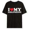 I Love My Girlfriend Print T Shirt Tees For Men Casual Loose Jogging Short Sleeve T Shirt For Summer Spring Summer Sport Tops