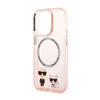 Karl Lagerfeld Karl & Choupette Aluminium Magsafe - Etui Iphone 14 Pro Max (Różowy)