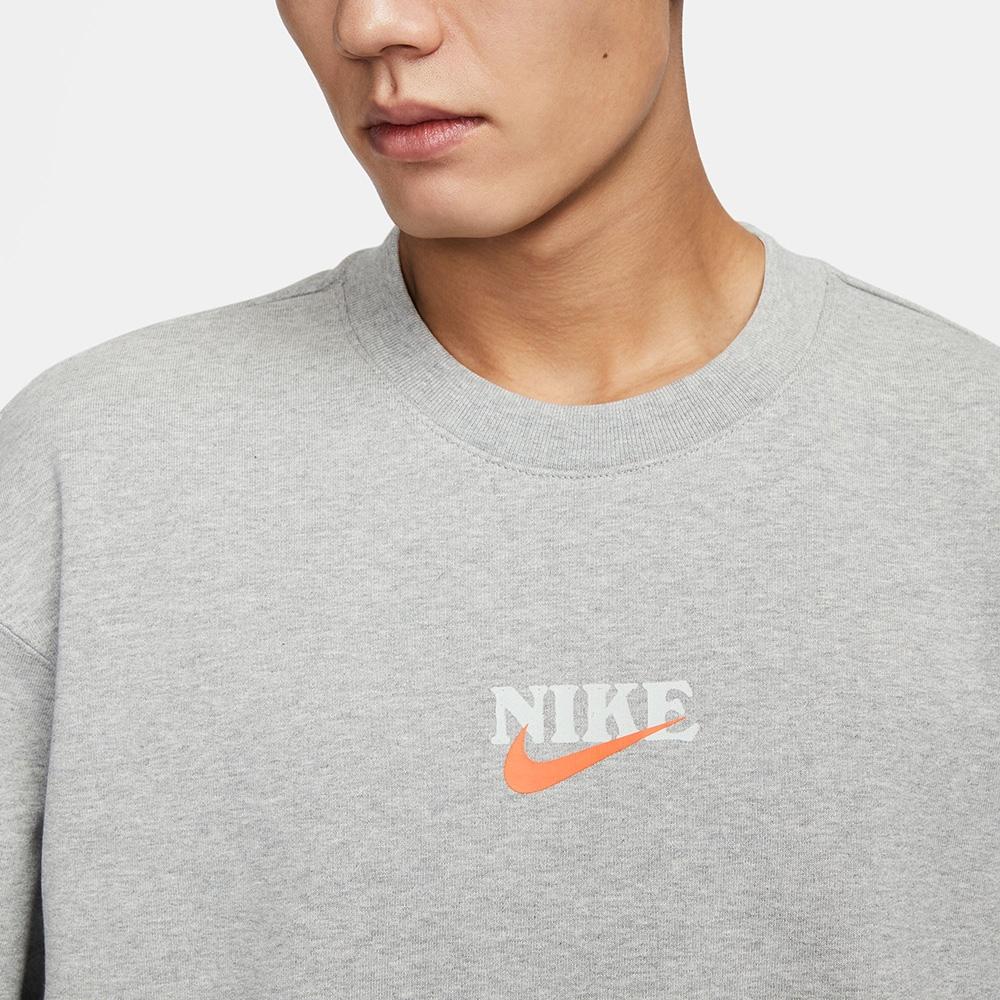 Nike Толстовки Мужские Серые С Круглым Вырезом Умеренный Обычный HF1111-063