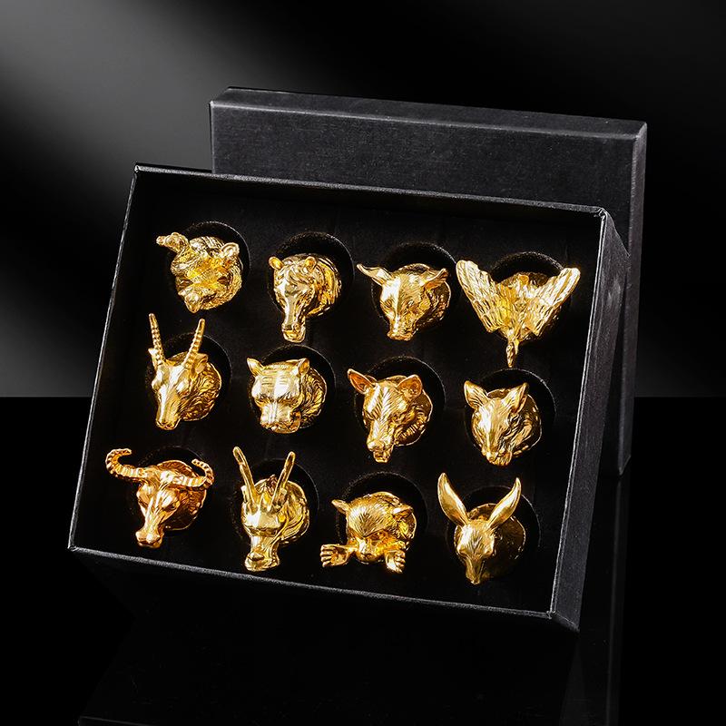 Набор бокалов для вина по знаку зодиака, чарка для байцзю, один бокал, прочное стекло, винный бокал, хрустальный бокал, маленький винный бокал, 1 два бокала можно