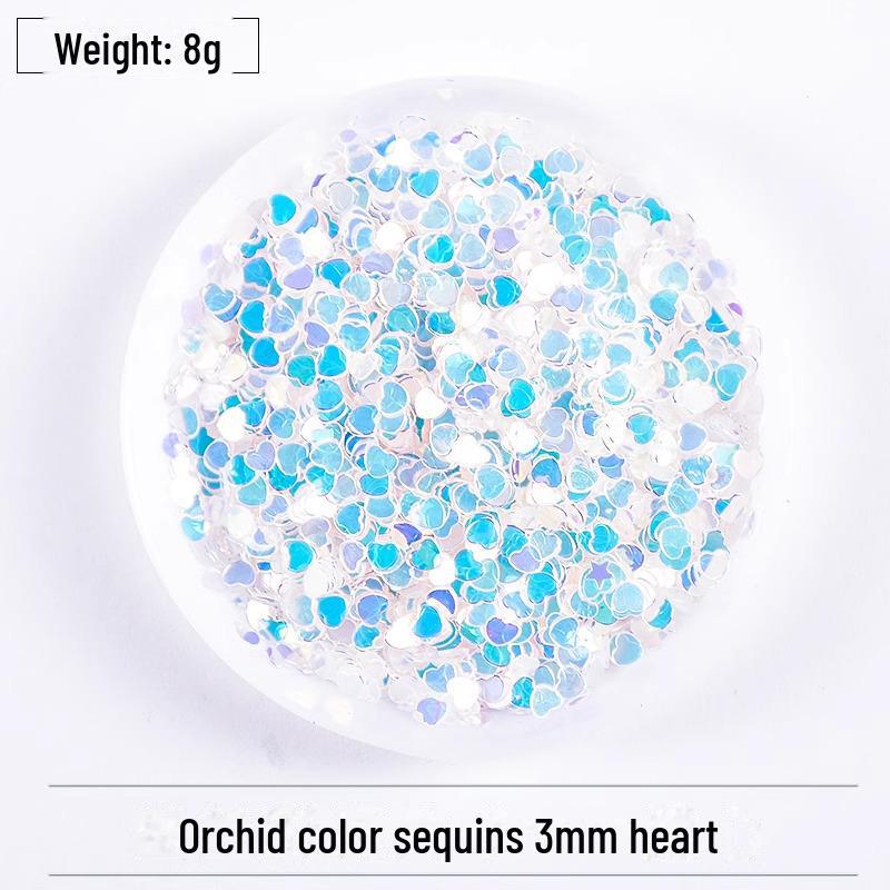 Dreamy Summer Glitter Mix: Hexagonal Sequins, Laser, and Fine Glitter In DIY Hemp Material.