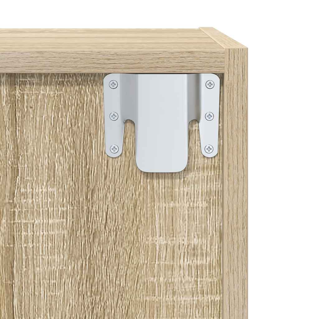 TV Wall Cabinet Sonoma Oak 37 x 37 x 142.5 cm Particleboard