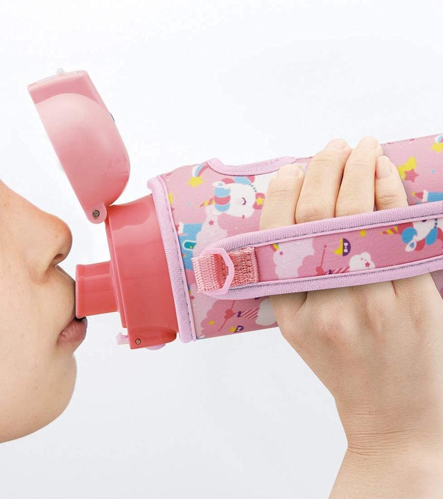 Бутылка для воды из нержавеющей стали Skater Direct Drinking 470 мл с крышкой Unicorn Girl KSDC4