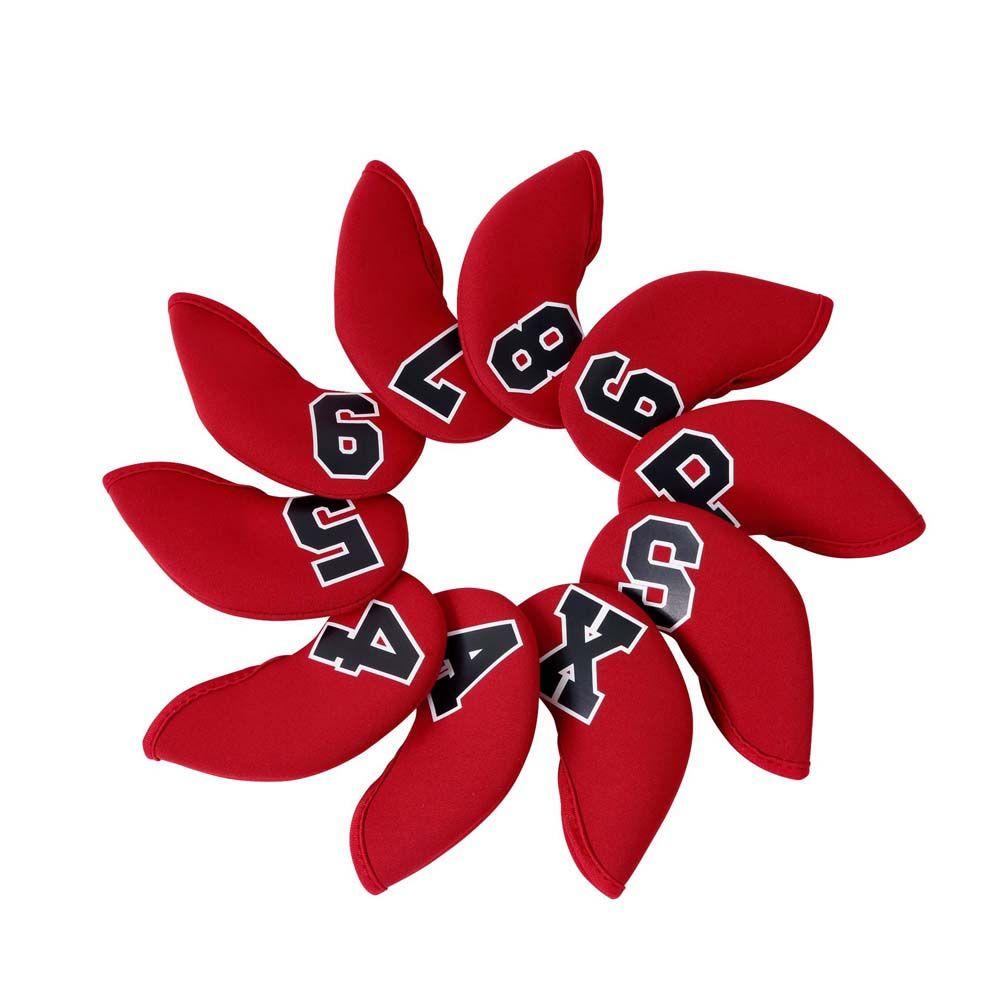 With Number Design Golf Head Cover Golf Iron Covers Set Protector Case Golf Iron Headcover