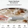 Pumice Toilet & Sink Brush - Strong Limescale & Rust Remover for Bathroom & Tile Cleaning