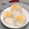 TPR Yolk Squeeze Toy 1/2/3Pcs Clear Egg Anxiety Education Single Double Anti-anxiety Fidget Soft Stretchy Stress Ball Party Favors Sensory