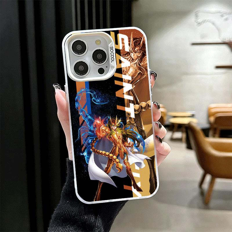 Мягкий чехол для телефона с изображением аниме S-Saint S-Seiya для iPhone 15 16 17 Pro Max 17Air 16E 14 Plus 13 12 Mini Ударопрочный чехол Задняя крышка