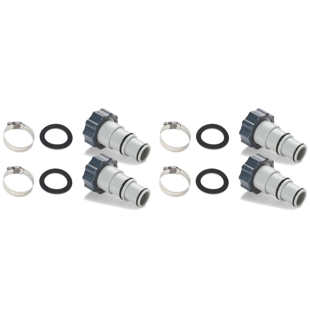2-4PCS Replacement Hose Adapter Anti Leak Plastic Pool Drain Pump Thread Connection Valve Drain Adapter for Intex ARU