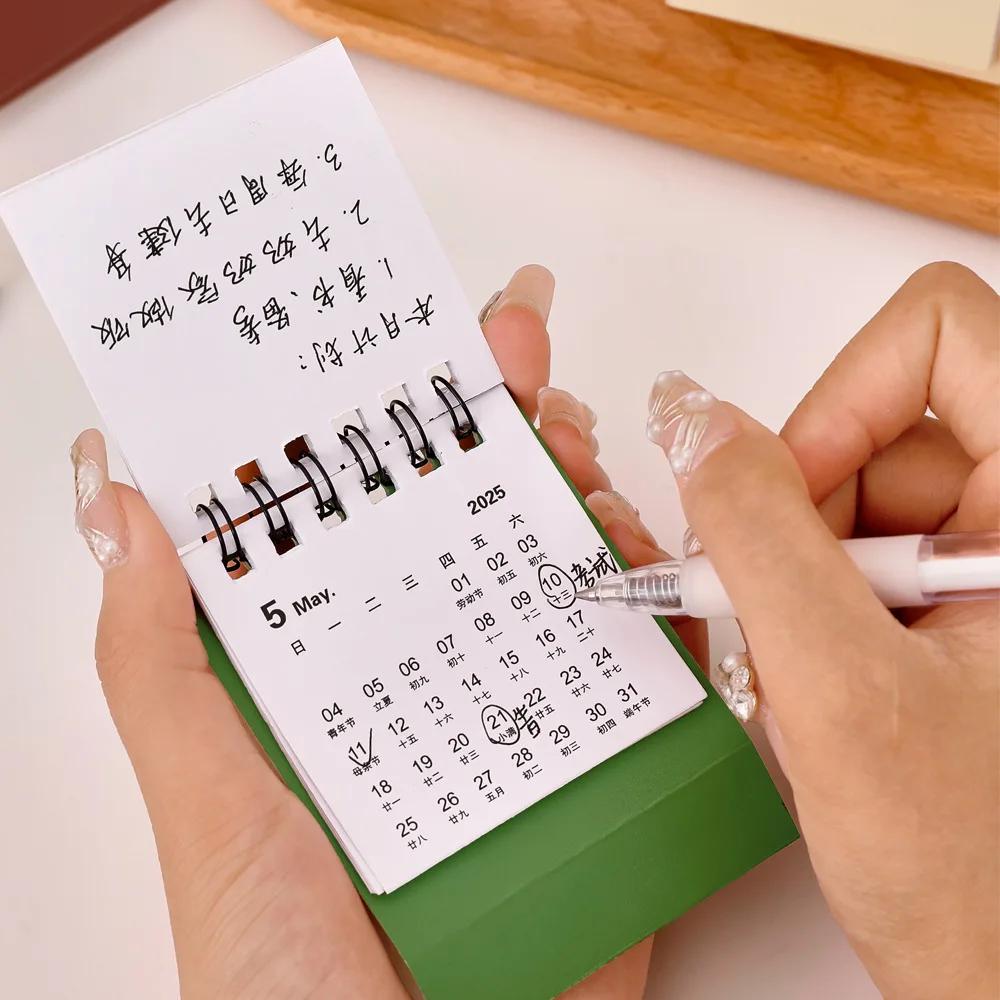 2024.8.-2025.12 Calendar Simple Mini Desk Calendar Kawaii To Do List Daily Schedule Table Planner Home Office Stationery Supplies
