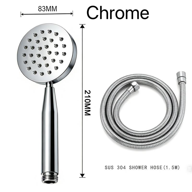 Brushed Rose Gold Hand Held Shower Head Bathroom Gold Finished Stainless Steel Rain Shower Spray Bath Handheld Shower Heads