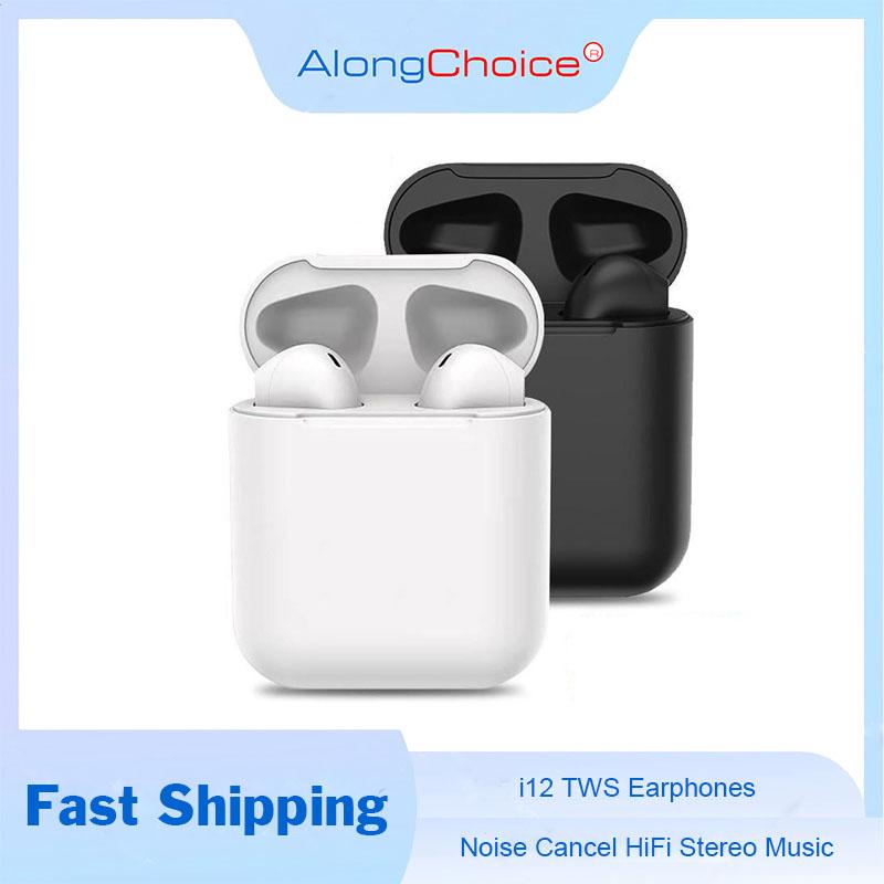 Обновленные наушники Inpods 12 TWS Bluetooth 5.3 с низким уровнем задержки и шумоподавлением, супербасовые наушники с микрофоном для iPhone Xiaomi Huawei
