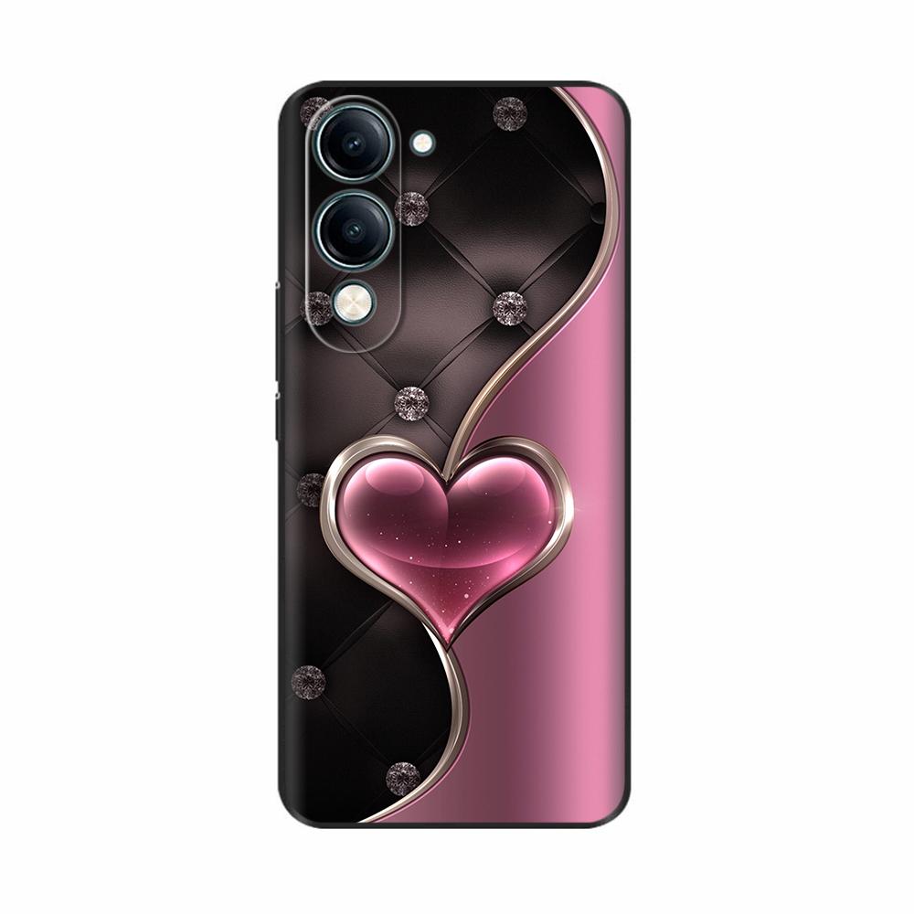 Чехол для телефона Vivo Y19 Модный дизайн с узорами Мягкая задняя крышка из ТПУ-силикона Для Vivo Y19 5G V2432 Чехлы для телефона Защитные Fundas