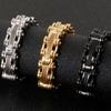 13MM Bicycle Bike Chain Bracelet for Men In Stainless Steel Rock and Roll Men's Jewellery Accessories On Hand Wrist Bracelets