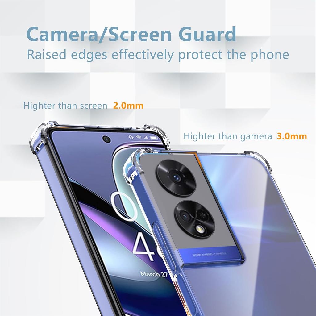 Прозрачный противоударный чехол TPU для телефона TCL 50 5G 50 SE LE XE XL NxtPaper 501 505 Защитный чехол Fundas Capa Coque