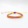 Разноцветный браслет дружбы из тайваньской вощеной нити