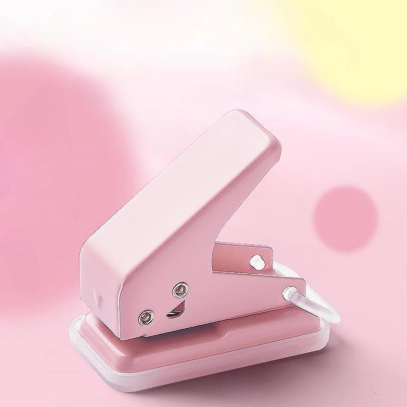 Мини-дырокол с одним кольцом, дырокол для бумаги, дырокол для карт, блокнотов, школьных канцелярских принадлежностей