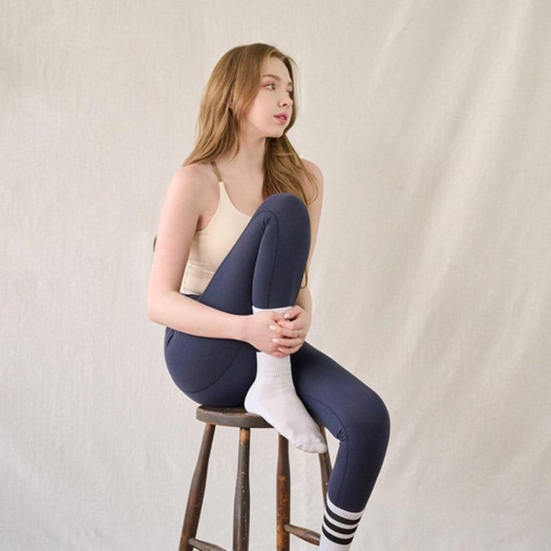 Lululela Пушистые носки-подушки сетчатые с тремя полосками длинные спортивные (3 цвета) 3set