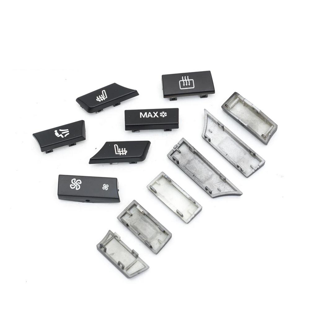 Car Set 12 Button Key Caps A/C Heater Switch Repair Kit For BMW 535i 528i 740i