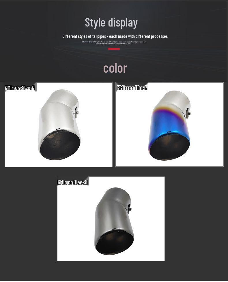 Land Cruiser LC200 Titanium Black Clamped Tailpipe Exhaust Modification