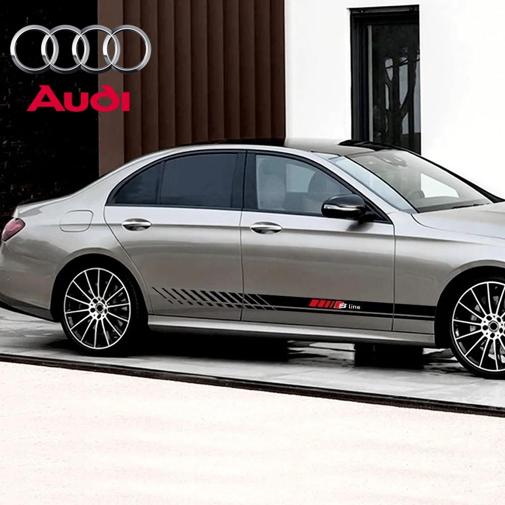 Car Emblem Body Side Fender Decor Decal Sticker Accessories For a2 Quattro RS Sline A2 A3 A4 A5 A6 A7 A8 Q2 Q3 Q4 Q5 Q6 Q7 Q8