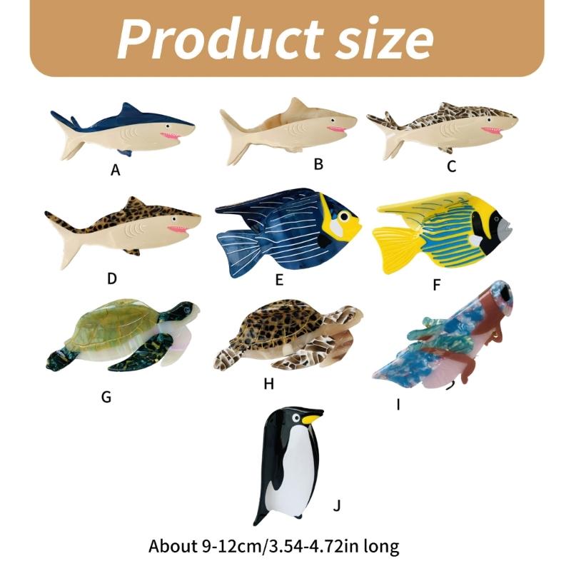 Нежная заколка для волос в форме морского животного для женщины, девушки, уход за кожей, макияж, зажим для тонких волос, для конского хвоста, заколка для волос