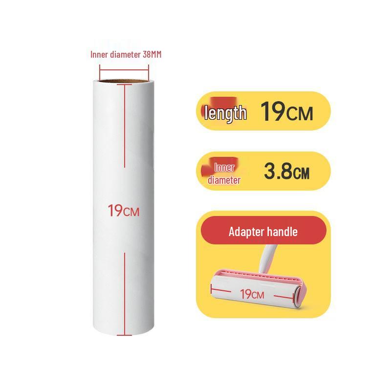 Long-Handled Lint Roller for Hair and Dust Removal on Beds and Floors