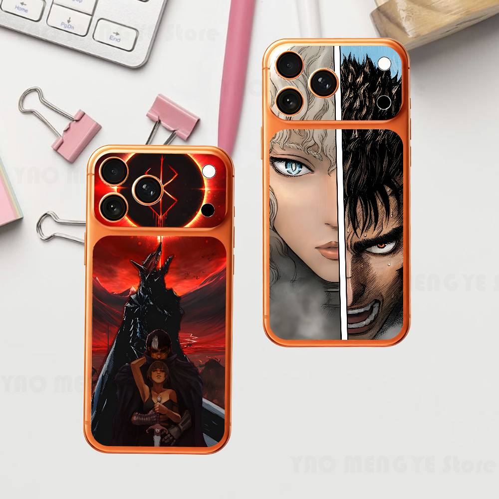 Аниме G-Guts Гриффит Для IPhone 17 Pro ProMax Полная задняя крышка Наклейка Wrap Skin Задняя защитная пленка-наклейка