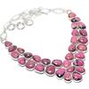 Rhodonite Gemstone Handmade 925 Silver Jewelry Necklace 18" JCN484-80