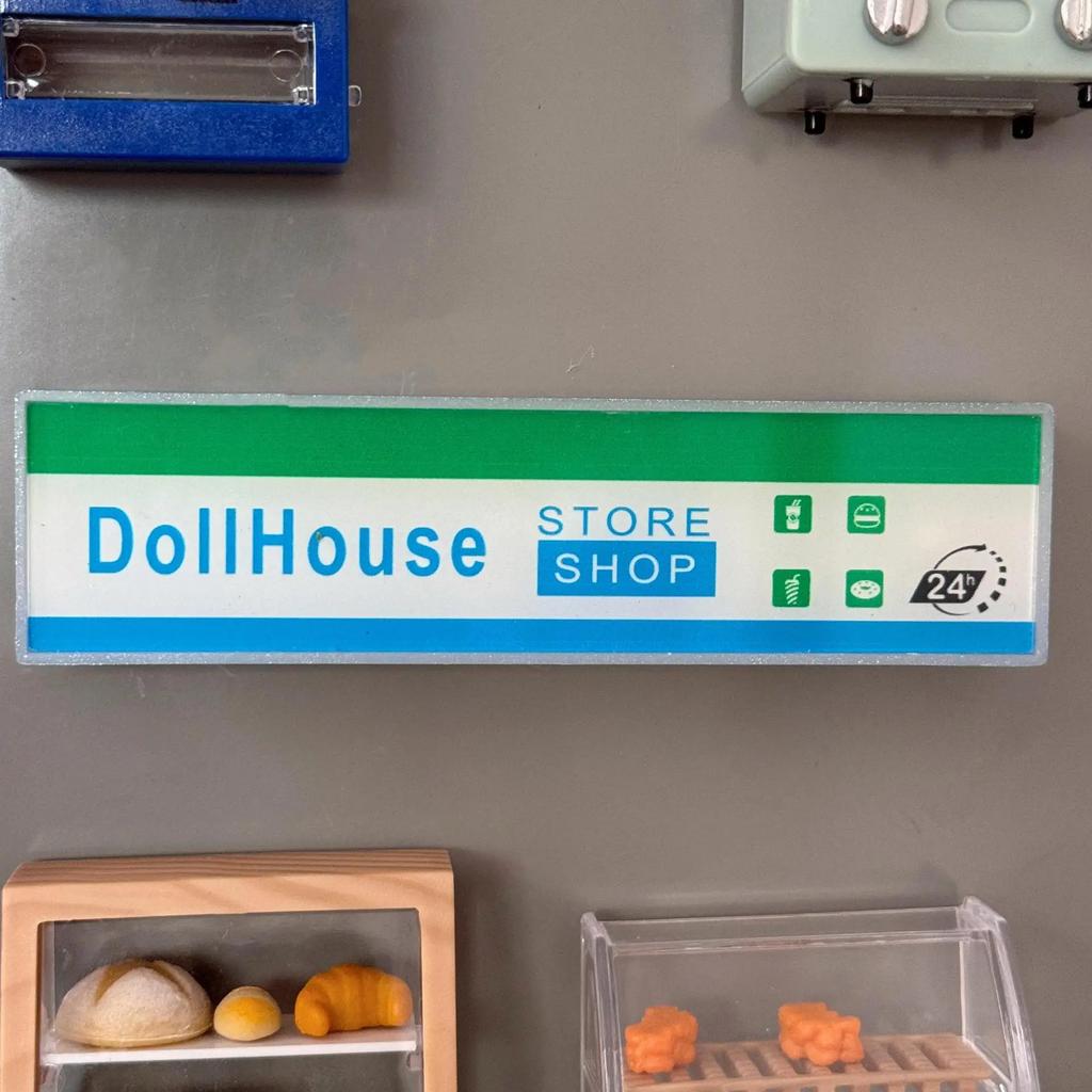 Miniature Vision Chart Light Sign Fridge Magnet Convenience Store Beverage Vending Machine Hole Board Magnetic Stick-On Decals