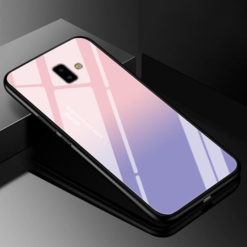 Чехол-бампер для Samsung J6 2018, чехлы с закаленным стеклом для Samsung Galaxy J4 J6 Plus 2018 J8 J7 J730 2017 Prime, жесткая задняя крышка j6
