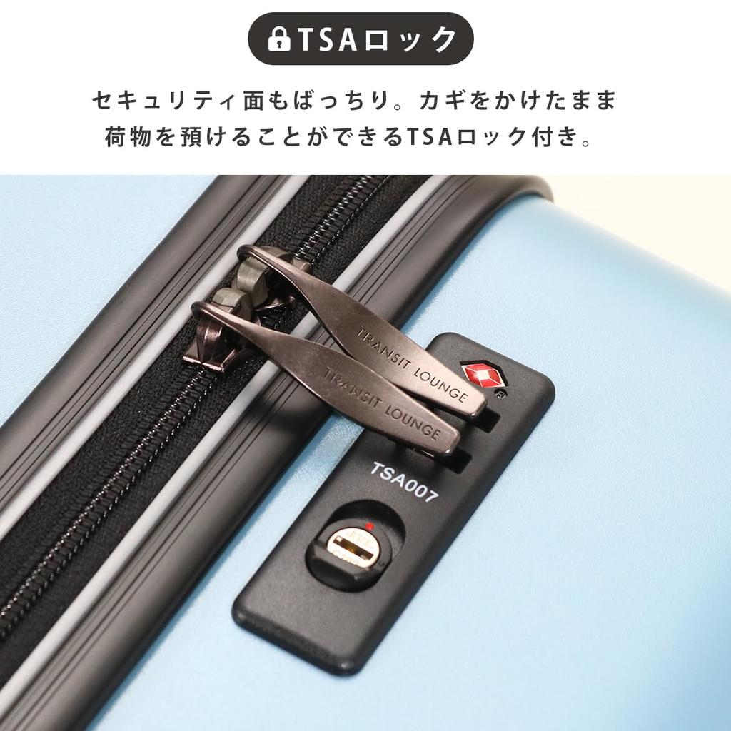 Чемодан Ripple 34 л 46 см 3 кг Жесткая молния 20201 Сумка для переноски Чехол с замком TSA Aqua [Transit Lounge]