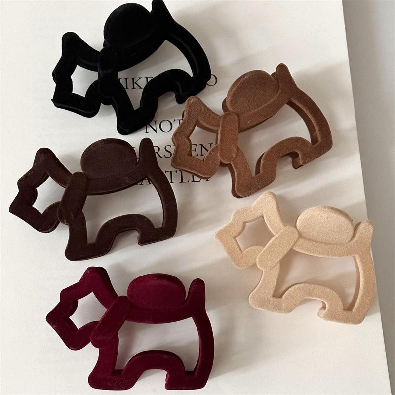 Мультяшная заколка для волос в виде щенка, цвет масляной живописи, зажим для волос, креативные заколки для волос, аксессуары для волос