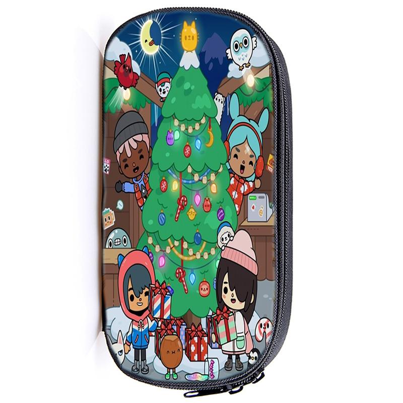 Сумка-карандаш Toca Life World, канцелярские принадлежности, Toca, игровой пенал для девочек, пенал на молнии, школьные принадлежности