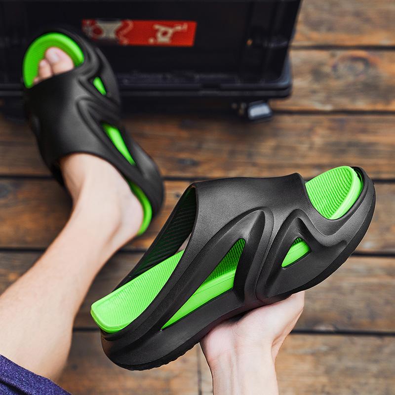 Мужские и женские нескользящие сандалии, летние, для дома и улицы, однотонные, повседневные, модные, дизайнерские тапочки, пляжная обувь