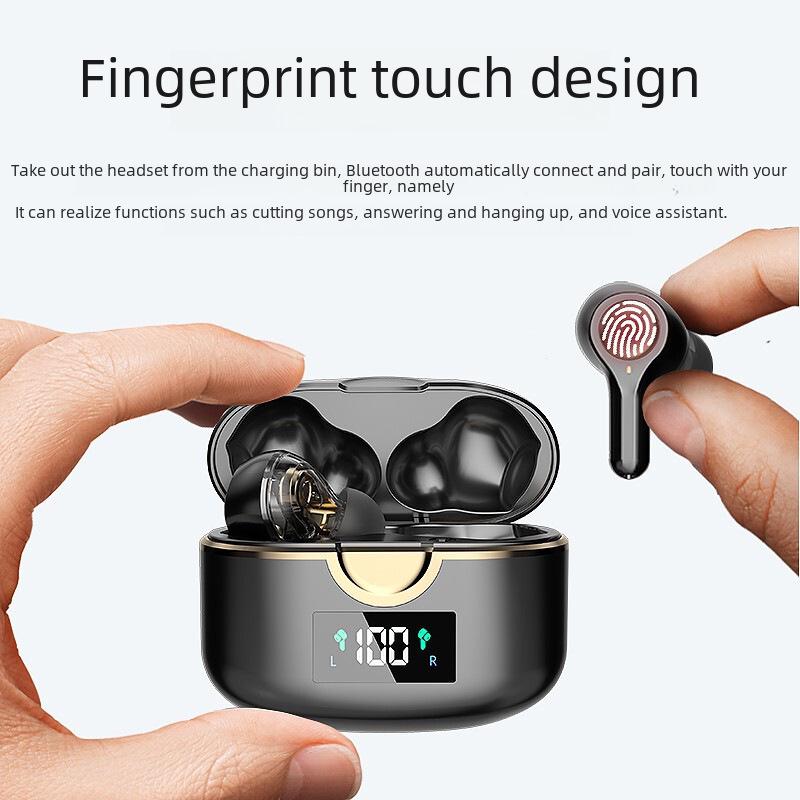 T22 TWS Bluetooth Headset: Dual Dynamic Coils, Four Speakers, Display Screen, Heavy Bass Sound