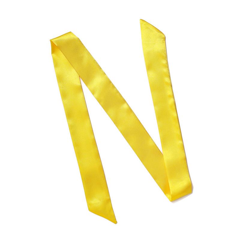 Solid Color Scarf, Women'S Slim And Long Scarf, Decorative Tie Bag, Ribbon, Versatile Headband, Bow Belt, Fashionable Scarf