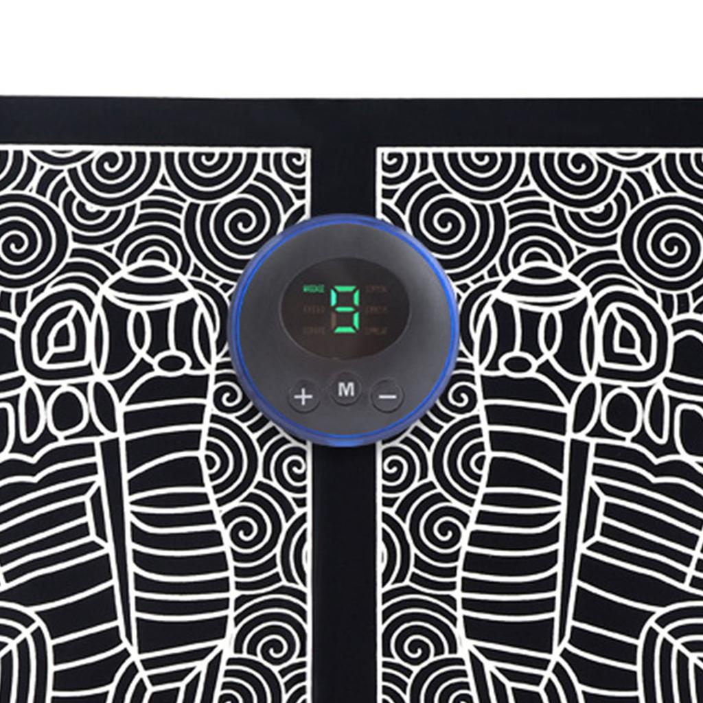 Массажер для ног, 6 режимов, 9 уровней интенсивности, USB-перезаряжаемый микротоковый массажер для стоп