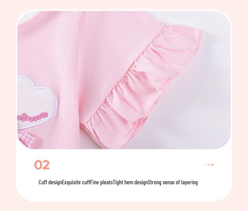 Милый летний комплект для девочек Little Maven, двухпредметный, в европейском стиле