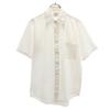 TOWNCRAFT 70s Vintage Striped Pattern Short Sleeve Shirt White PENNEYS Men's Used