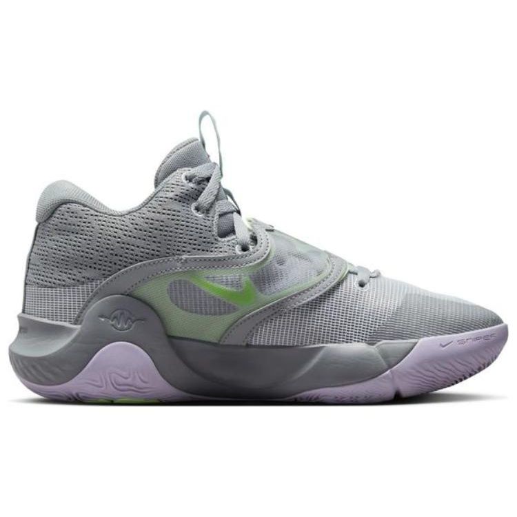 Nike KD Trey 5 X EP Particle Grey Lilac Мужские кроссовки Violet-Frost Football-Grey DJ7554-012
