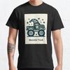 Plus Size S-3XL Christmas Elf Riding Monster Truck Printed T-shirt Men's Tops Fashion Clothes Tees