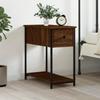 VidaXL Bedside Table Brown Oak 30x60x60 Cm Engineered Wood 826061