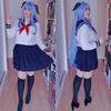 White Schoolgirl Uniform Japanese Class Navy Sailor School Uniforms Students Clothes For Girls Anime COS Sailor JK Navy Suit