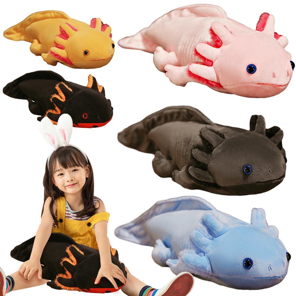 45cm Kawaii Mexicanum Axolotl Animal Dolls Soft Stuffed Plush Animal Toys Cute Axolotl Stuffed Plush Toy Long Pillow Cushion